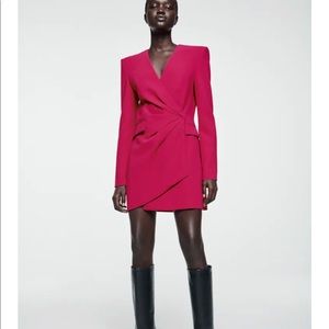Zara Draped Blazer Dress